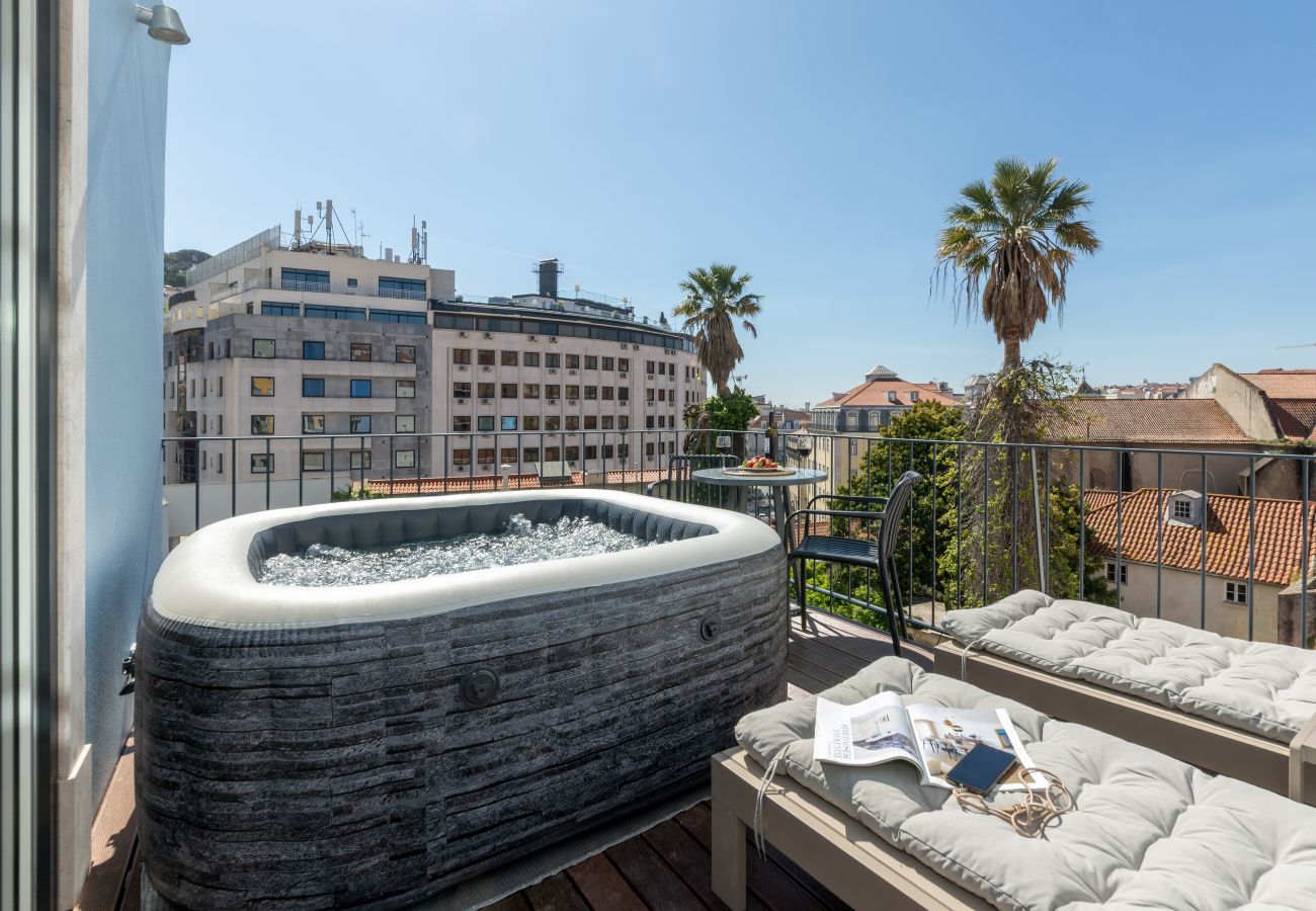 Apartment in Lisbon - Downtown Retreat with Private Terrace, Jacuzzi & Pool