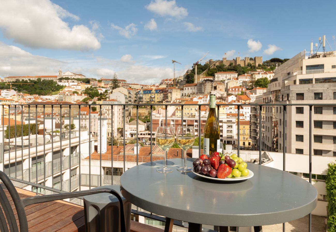 Appartement à Lisbonne - Appartement avec Jacuzzi sur la Terrasse, Vue Panoramique sur la Ville et Piscine